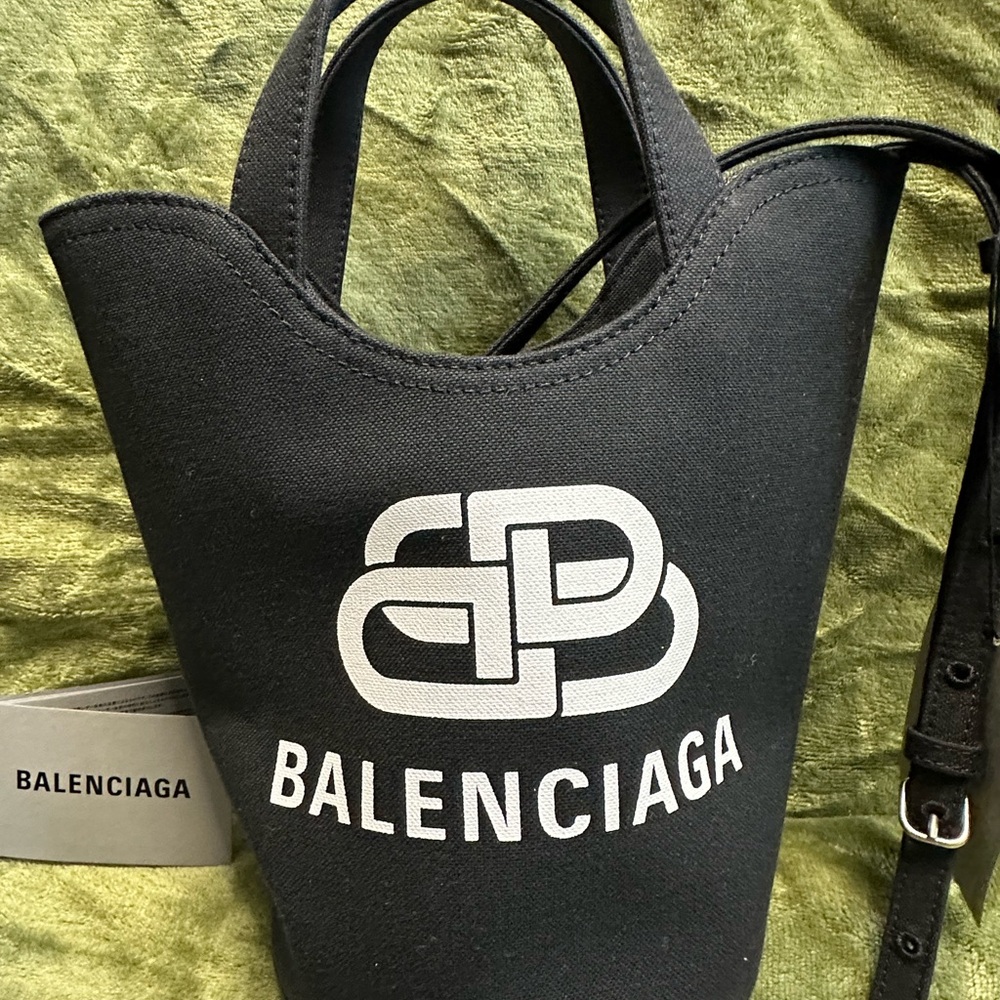NWT Balenciaga Black Mini Bag with Logo